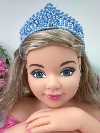 Coroa Grande Belli Pérolas Azul