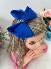 Laço Belli Strass Maria Alice Azul Royal
