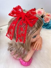 Laço Belli Jessica Renda Vermelho