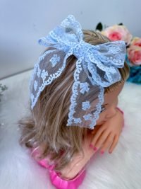 Laço Belli Jessica Renda Azul Bebe